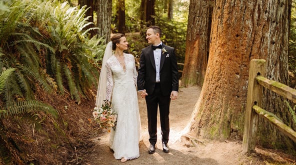 Lisa & Bryan wedding at Hoyt Arboretum, Portland, OR