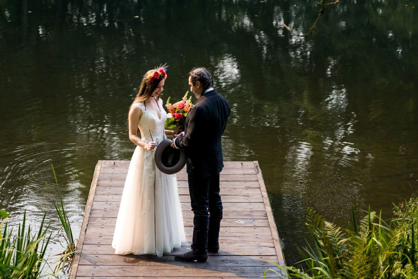 Katie & Royeric wedding at Bridal Veil Lakes, The Gorge, OR — photo 30