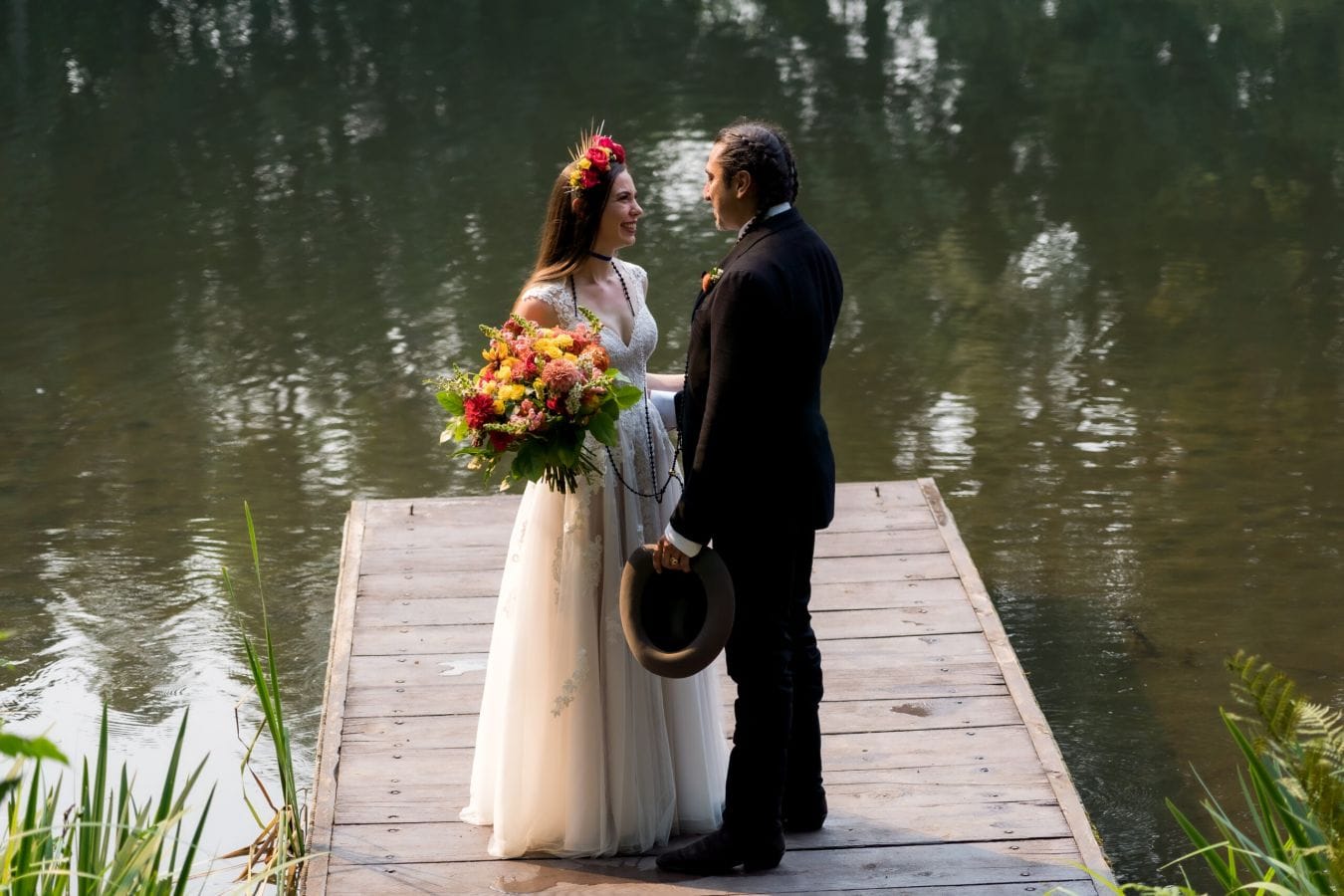 Katie & Royeric wedding at Bridal Veil Lakes, The Gorge, OR — photo 29