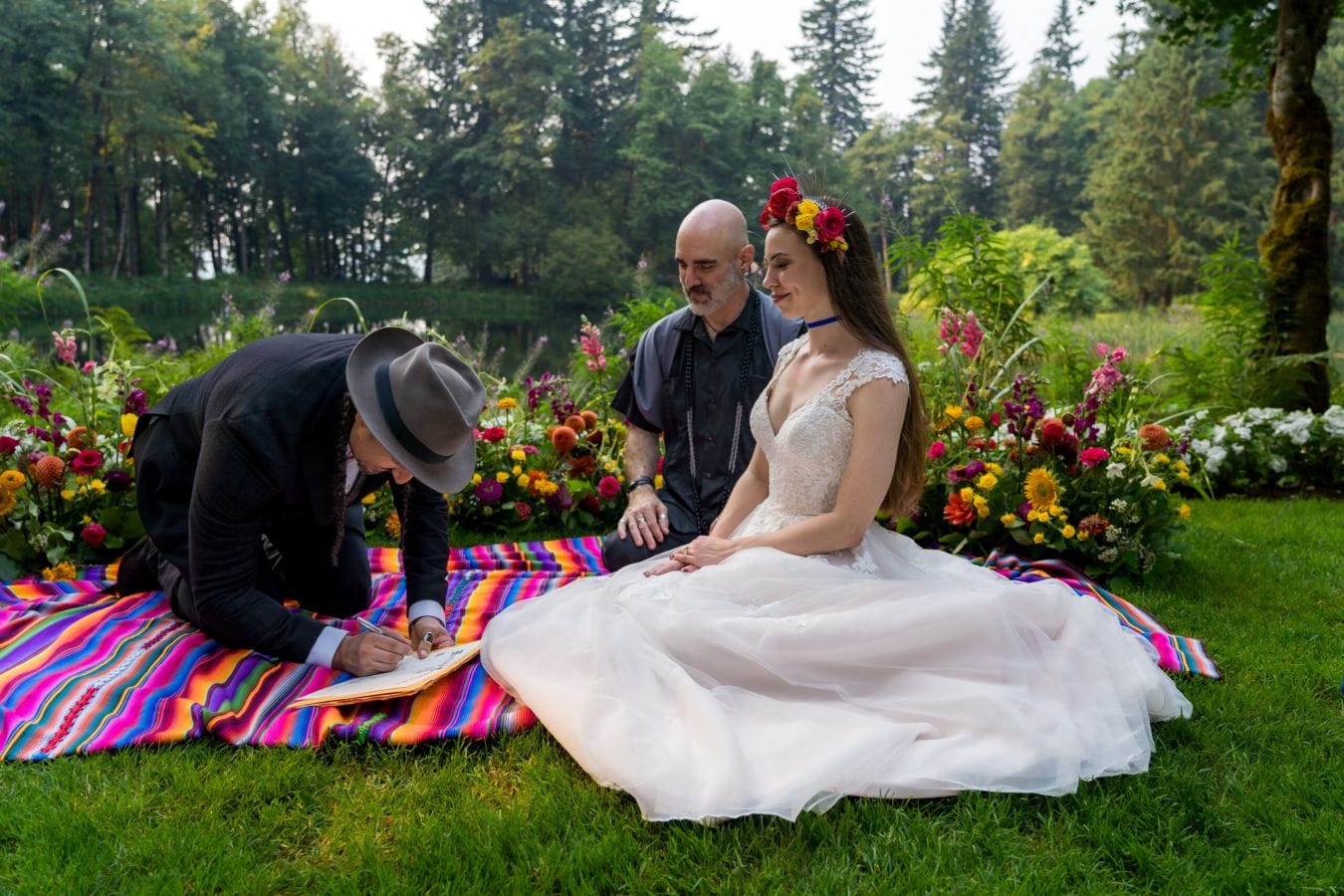 Katie & Royeric wedding at Bridal Veil Lakes, The Gorge, OR — photo 26