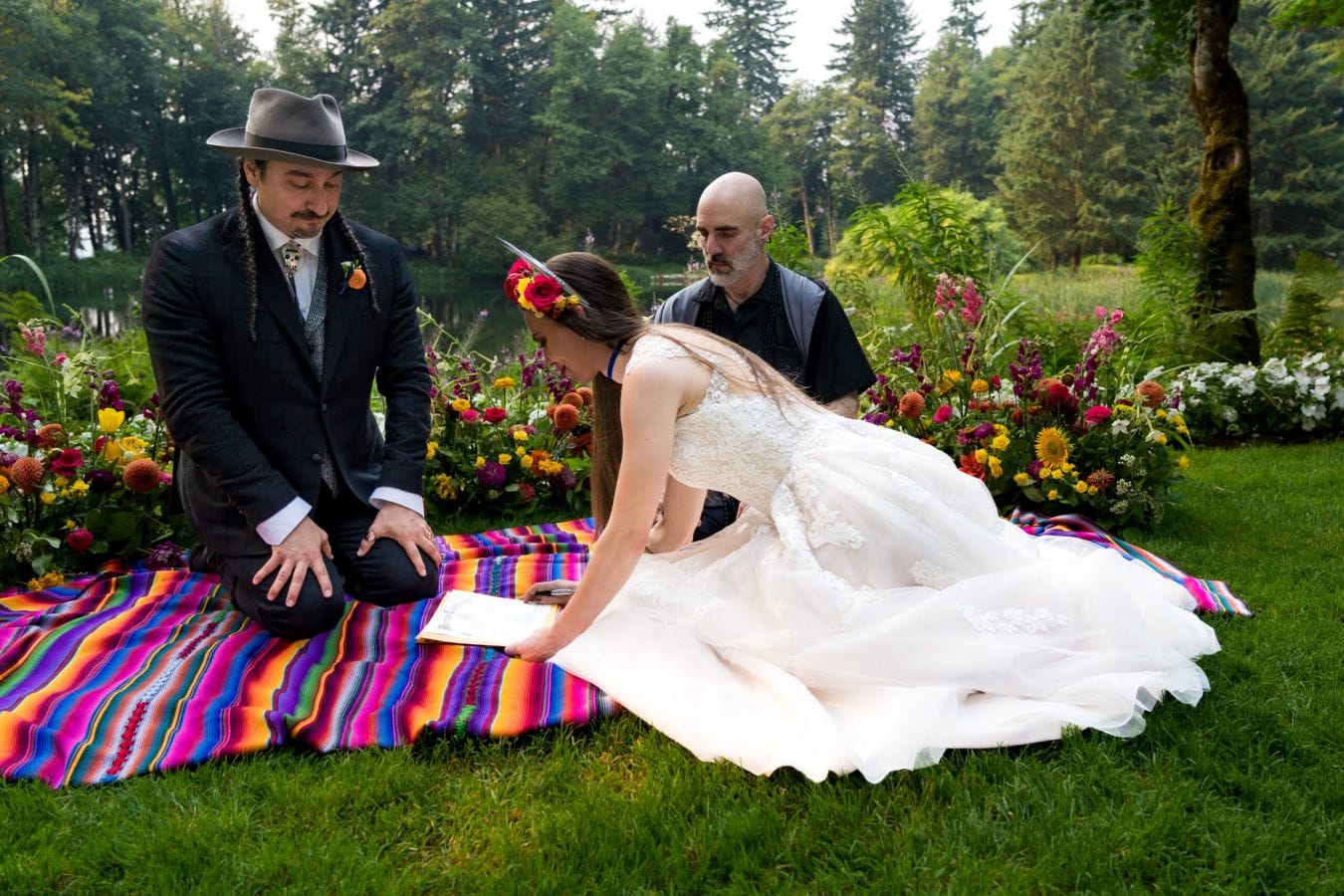Katie & Royeric wedding at Bridal Veil Lakes, The Gorge, OR — photo 25