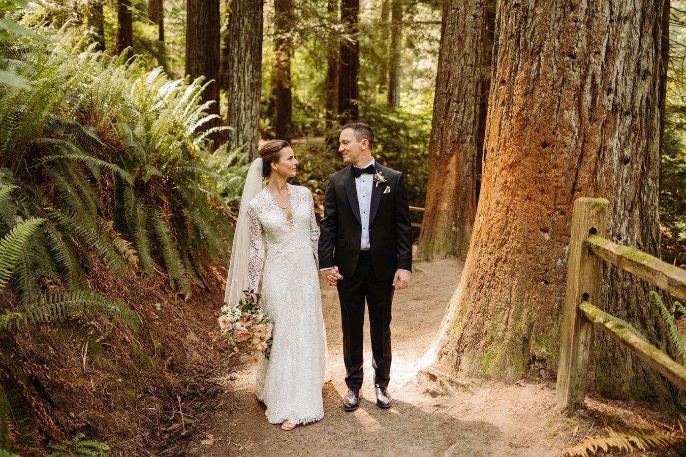 Lisa & Bryan wedding at Hoyt Arboretum, Portland, OR — photo 13